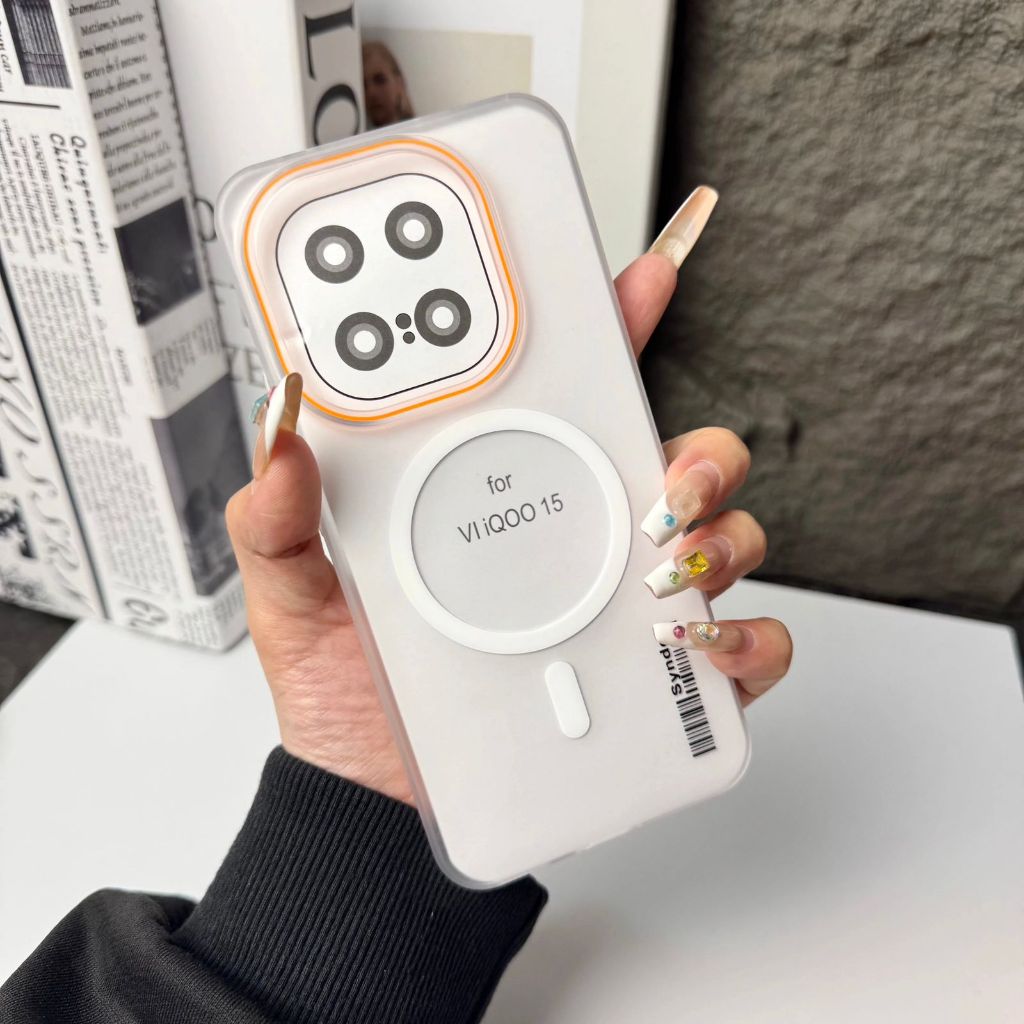 เคสสําหรับ IQOO 15 CASE CANDY MATTE MAGNETIC TRANSPARENT FROSTED SLIM CASE