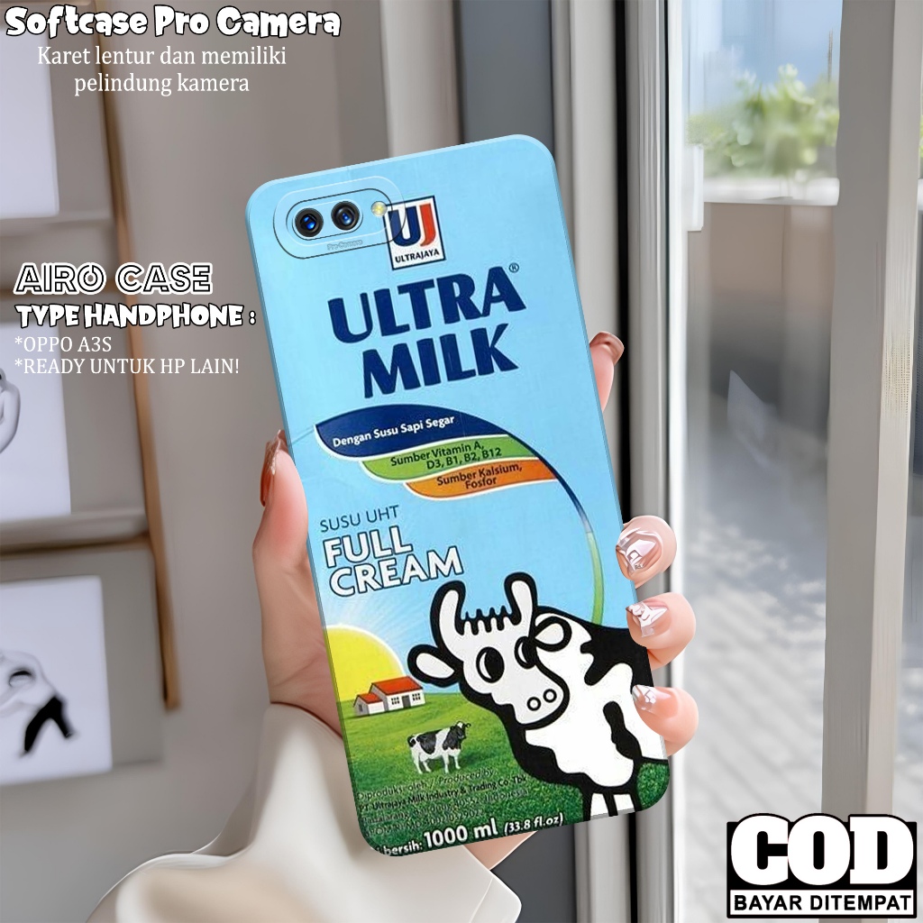 เคส Oppo a3s ล่าสุด - เคส Oppo a3s Softcase - Fashion Case DRINK - เคส Oppo a3s - Pro Camera Softcas