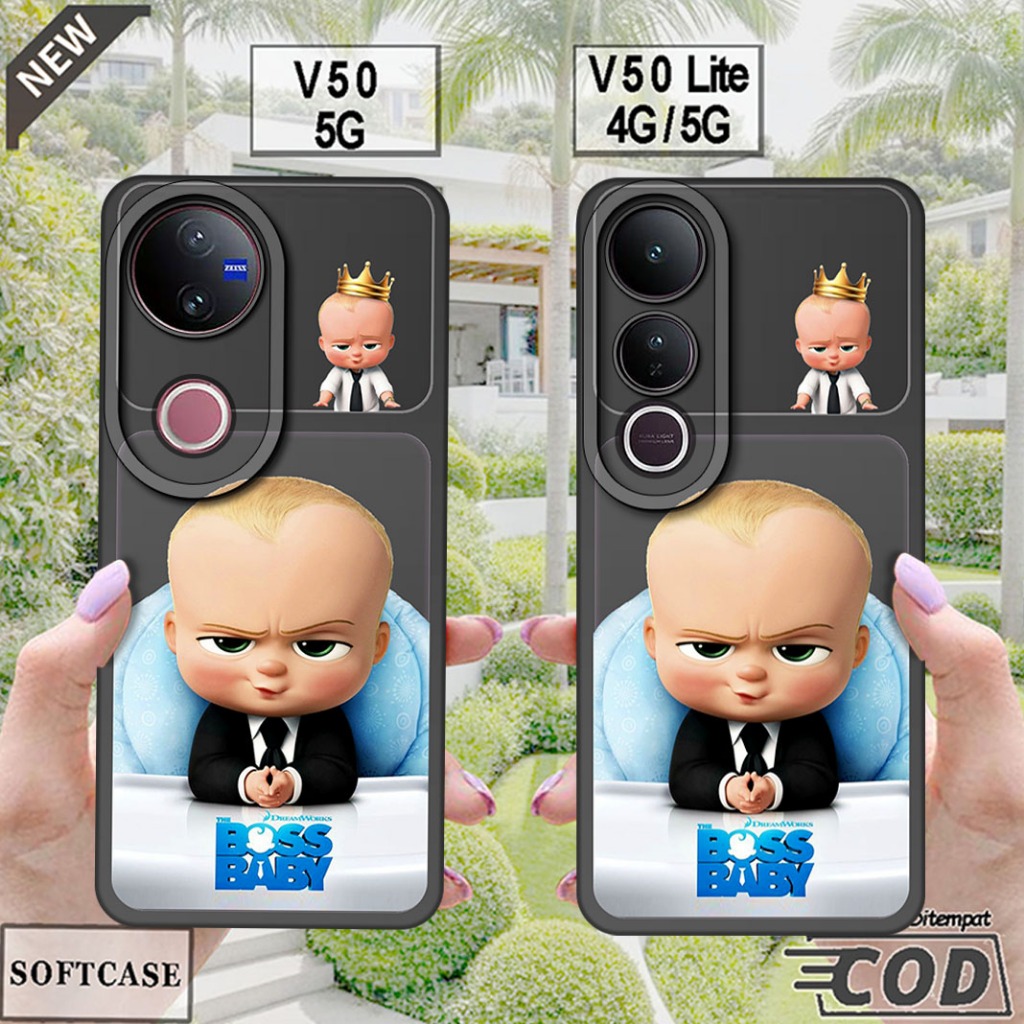 เคส VIVO V50 5G 2025 - เคส VIVO V50 LITE 4G / 5G 2025 _ เคสซิลิโคนสีดํายืดหยุ่น