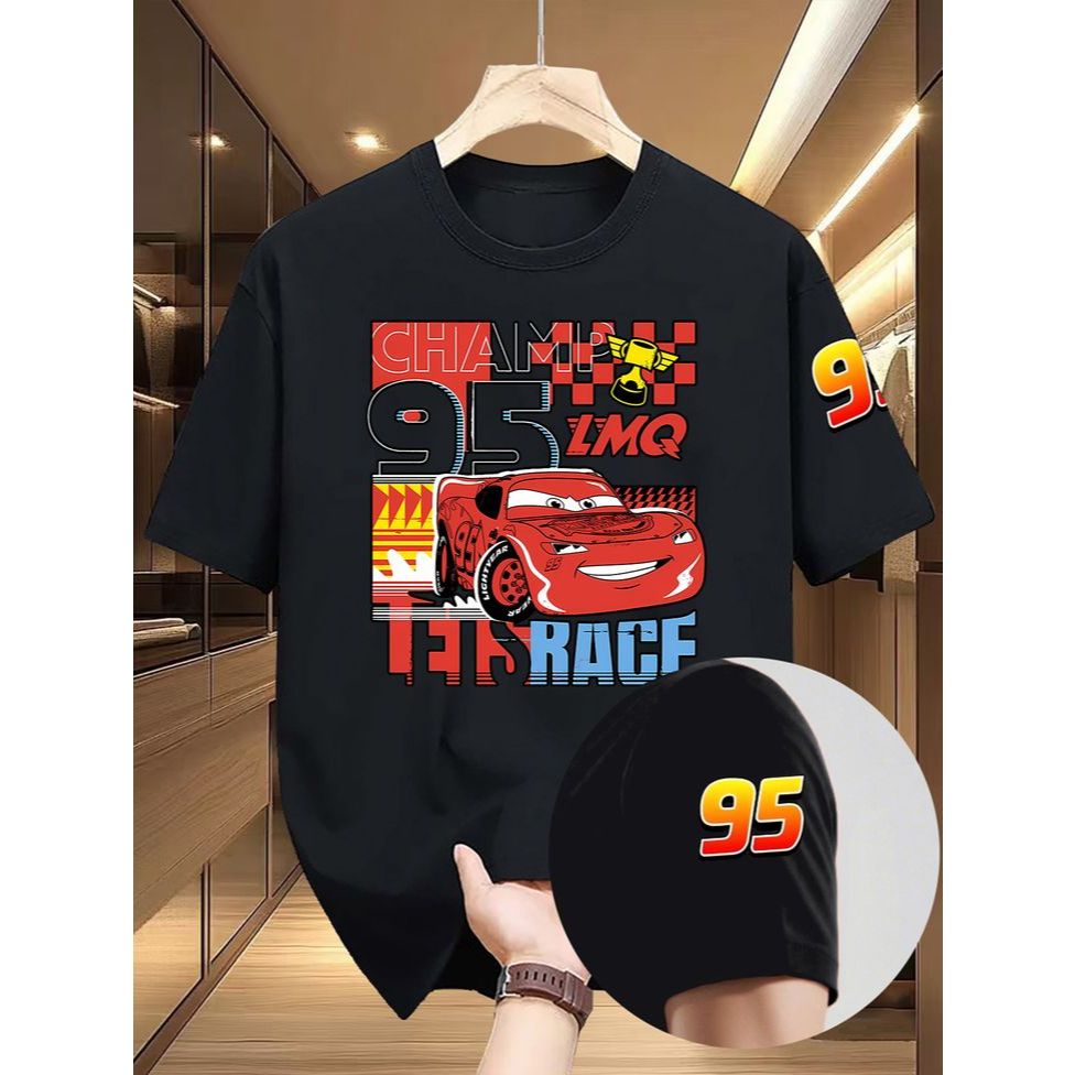 Mcqu33n C4rs เสื้อยืดรถยนต์สําหรับเด็กและผู้ใหญ่ unisex M - 3XL | 1-10 ปี