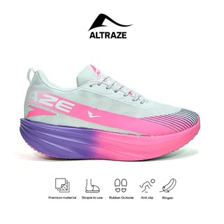Altraze V-Raze Elite Putih Pink Ungu - Sepatu Lari Wanita Pria Jogging Sneakers Kasual Olahraga Sporty