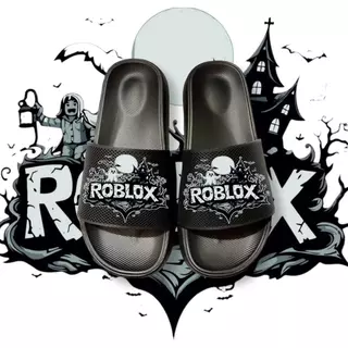 ROBLOX Ghost Premium Character Boys Slop Sandals อินเทรนด์ สวมใส่สบาย ไซส์ 26-40