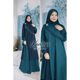 [EXCLUSIVE] KANAYA Set Rok Anti UV Setelan Rok Tunik Syar'i Outfit Set hijab Pashmina Busui Wudhu Friendly