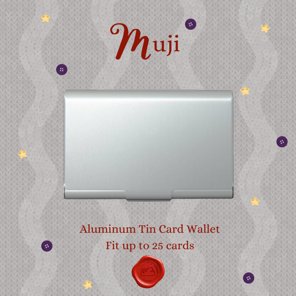 กระเป๋าสตางค์บัตรดีบุกอลูมิเนียม Muji