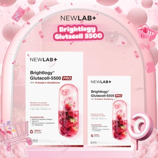 NEWLAB - BRIGHTLOGY GLUTACOLL - 5500 PRO ( 7 | 14 Sachets) - Anti-Aging Collagen Drink for Bright Skin Collagen Supplement
