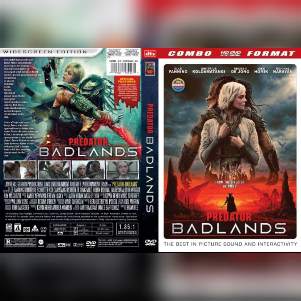 DVD Predator Badland 2025 (Elle Fanning(