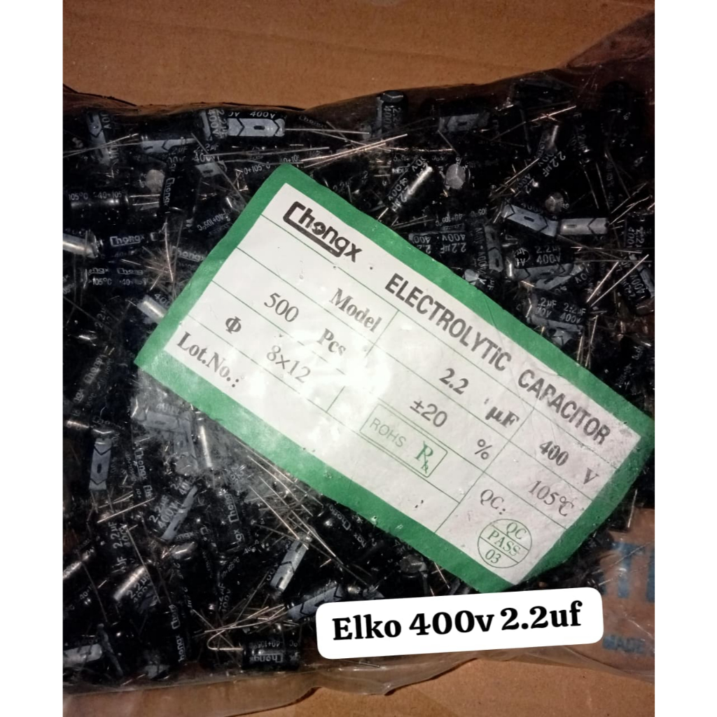10 ชิ้น Elko 400v 2.2uf Elco 2.2uf 400 โวลต์เดิม