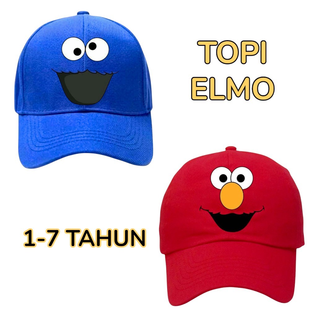 Elmo Character Kids Baseball Cap สําหรับเด็กอายุ 1-7 ปี