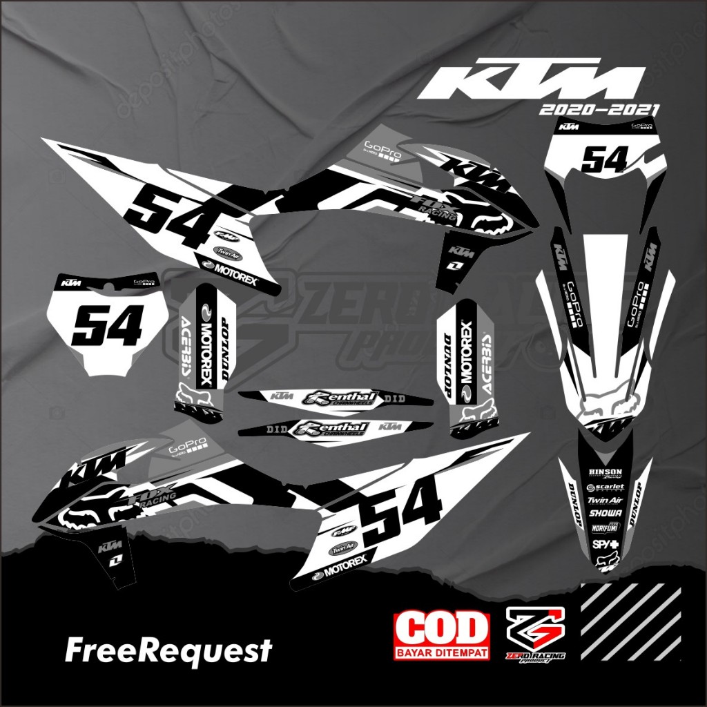 KTM Decal 2020 - 2021 KTM 85 รูปลอกเต็มตัว KTM 250 ฟรีขอรูปลอก KTM 85/250