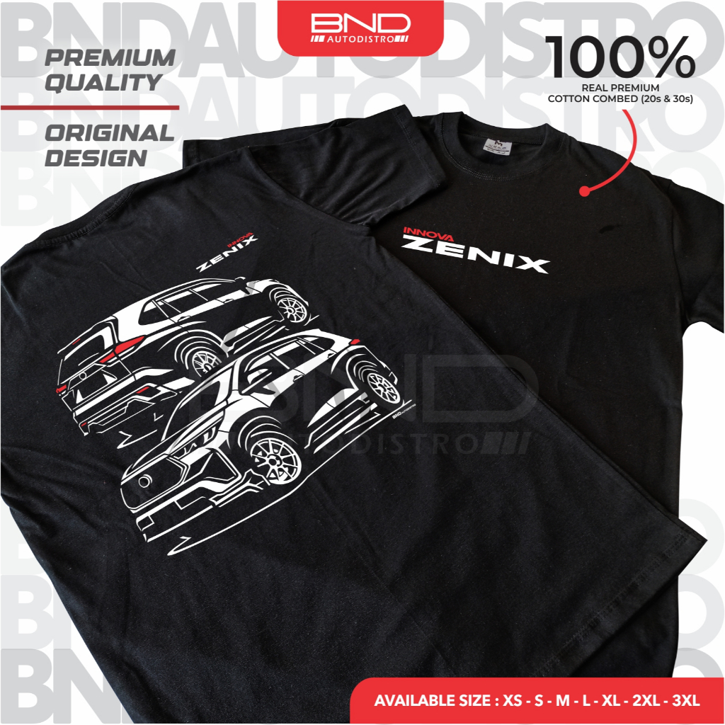 [BND] เสื้อยืด Toyota Innova Zenix (SPC) Innova Zenix T-Shirt Premium Quality Car T-Shirt