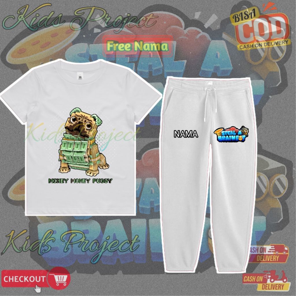 ROBLOX Steal A Brainrot Kids Suit Money Money Puggy Character