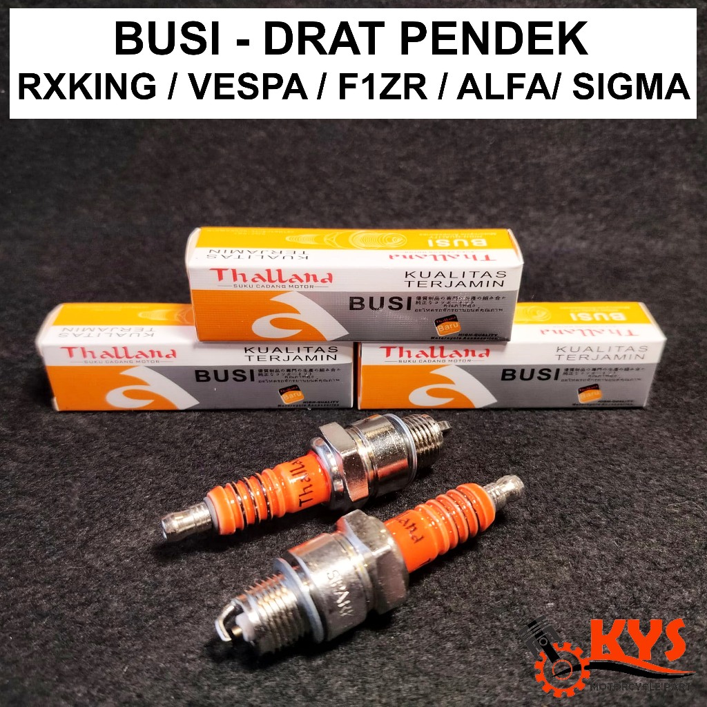 RXKING RX KING FORCE ONE F1 F1ZR ALFA SIGMA VESPA SHORT THREAD THAILAND SPARK PLUG