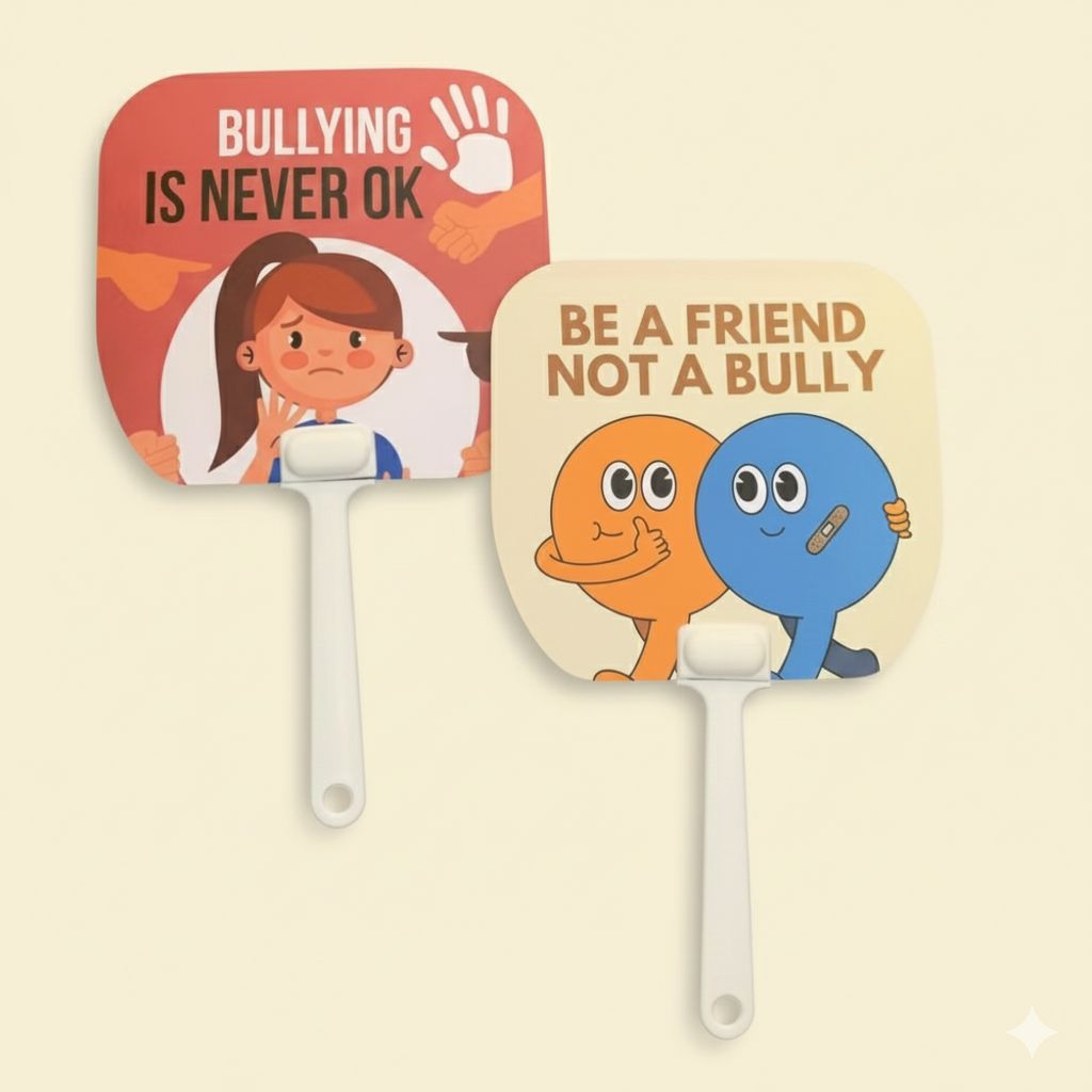 Bullying Is Never OK Fan - Be A friend Not A Bully - Bullying Stop Fan - พัดลมมือ