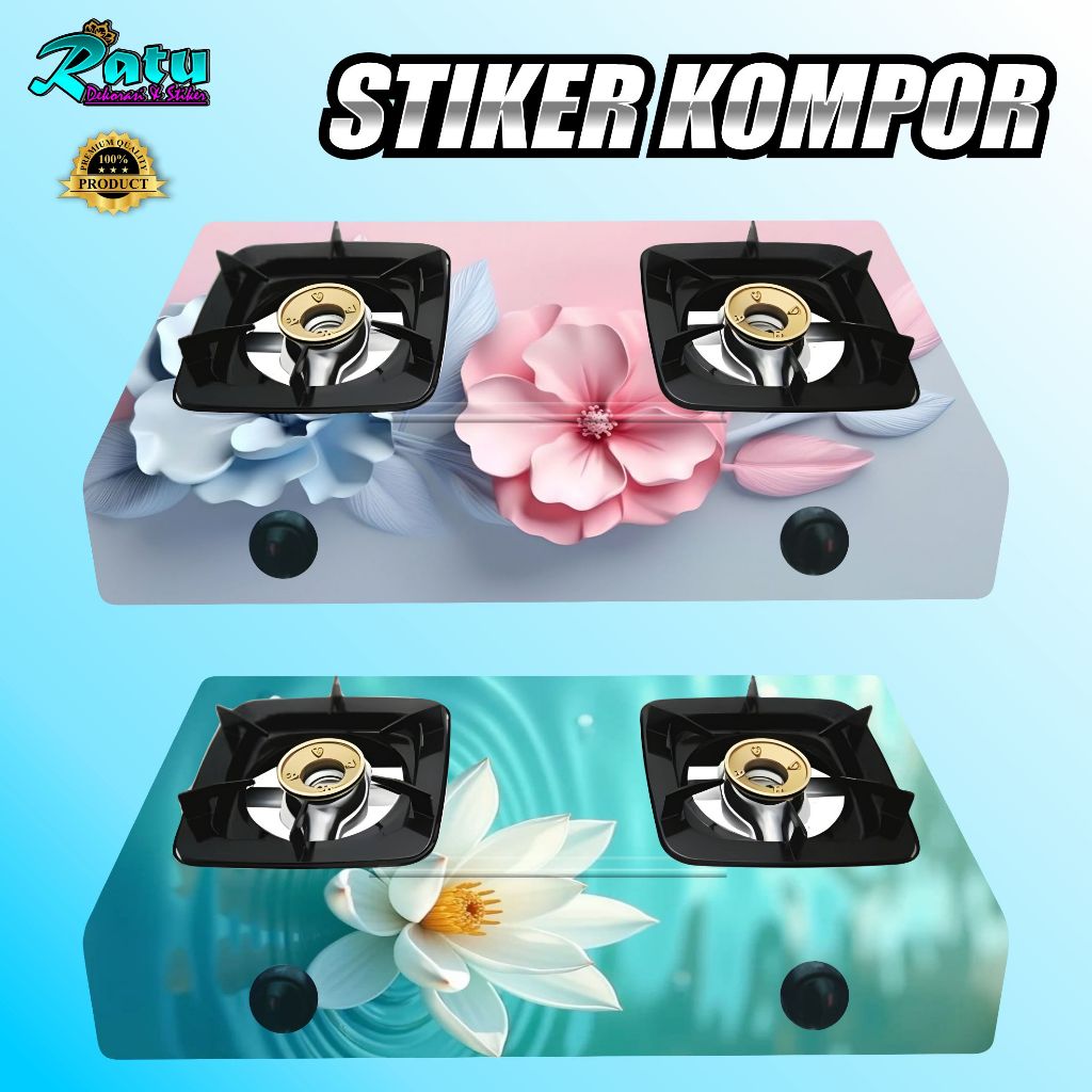 K28-MODERN GAS STOVE สติ๊กเกอร์ / 50 MOTIF สติ๊กเกอร์สําหรับ 1 BURNER และ 2 BURNER GAS STOVES