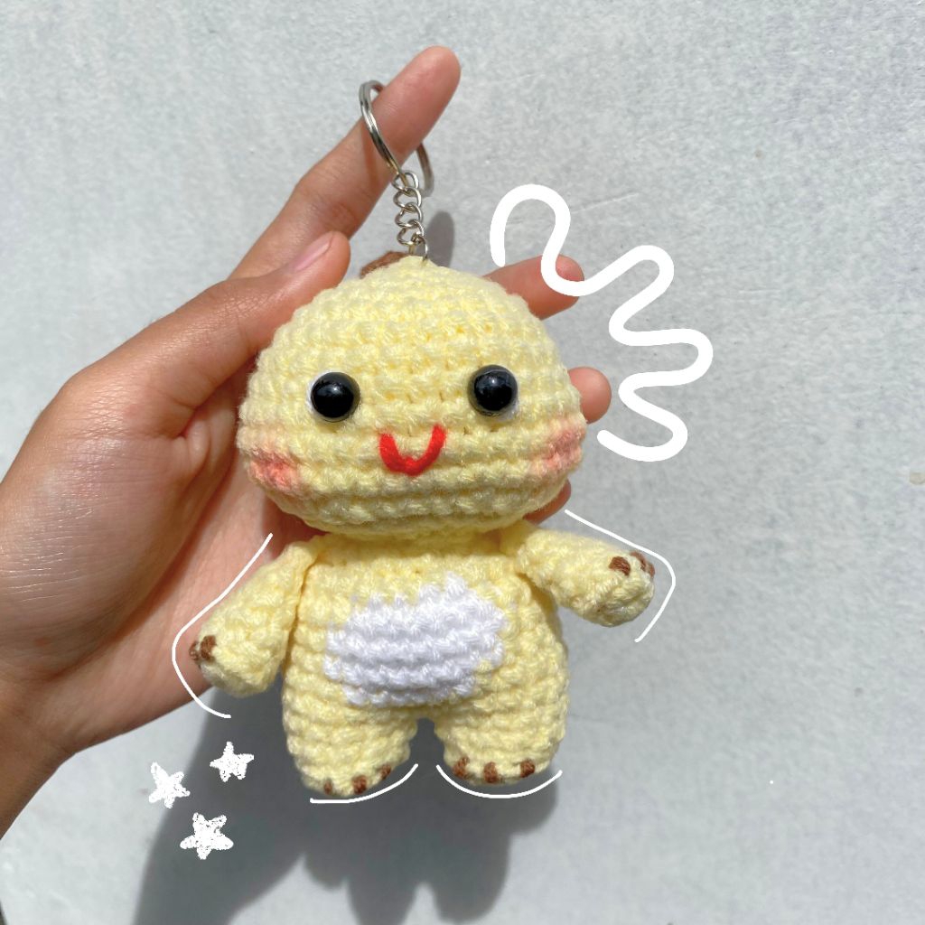 GANTUNGAN Bag Charm - พวงกุญแจถัก Nailong - พวงกุญแจ Nailong
