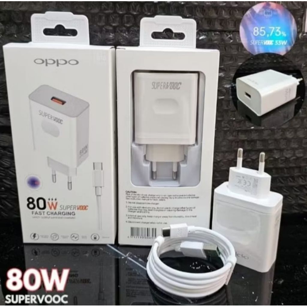 (WHOLESALE) OPPO 80W TC CHARGER OPPO 80W VOOC Charger Oppo