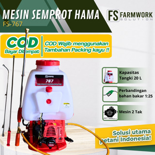 Mesin Semprot Hama 2Tak, 4Tak 20 Liter / Knapsack Power Sprayer FS767