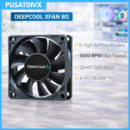 DEEPCOOL XFAN 80 FAN 8CM 80MM CASING CASE COOLER PC DEEP COOL