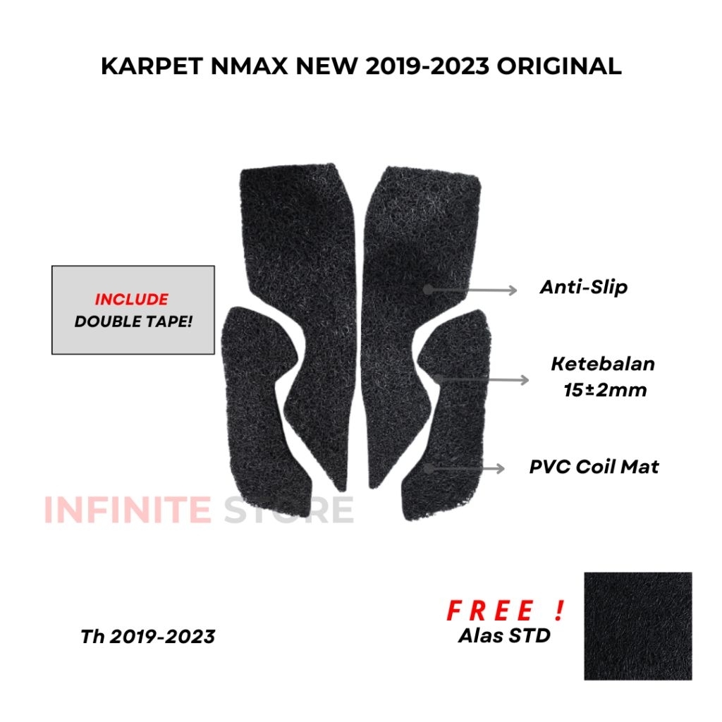 Nmax New 155 พรม / Nmax New 2020-2023 พักเท้า