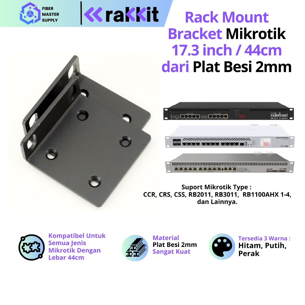 RAKKIT Rackmount Kit Mikrotik Rack Server Ear Bracket Ear Rack