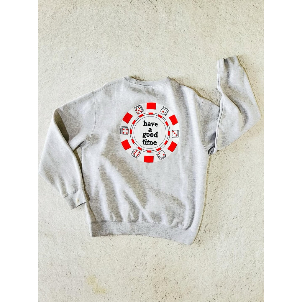 Crewneck มี Good Time Poker Clip Full Tag