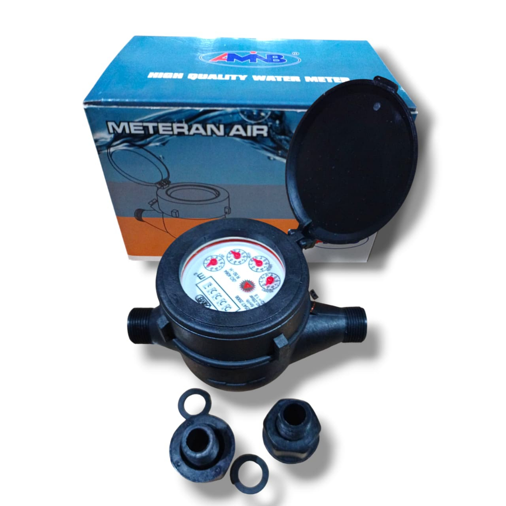 PDAM 1/2 นิ้ว Pvc Water Meter ขายส่ง 1/2'' Iron Body Water Meter PDAM Standard Water Meter