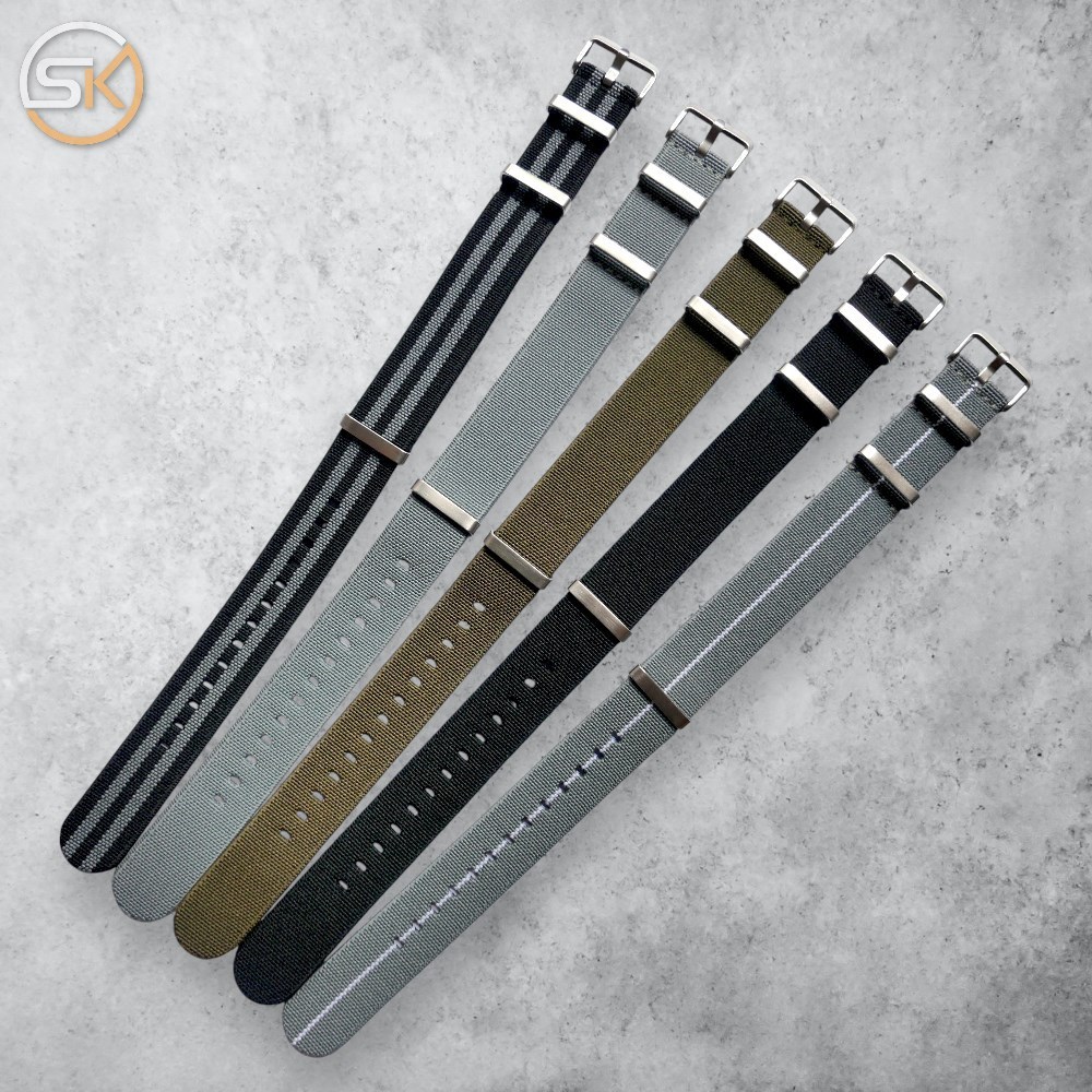 [EN] Marine Nationale MN Nato Strap สายนาฬิกาไนลอนยืดหยุ่น ขนาด - 18mm 20mm 22mm