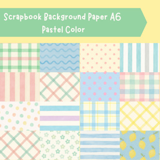 [INFINITYSTUFF] เนื้อหา 24 กระดาษเดคโคพื้นหลังสมุดภาพ A6 ธีม…