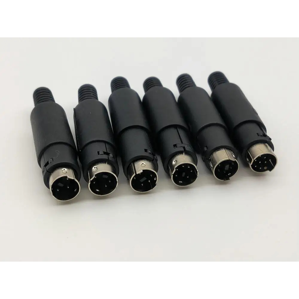 Mini Din 8 pin, 6 pin, 4 pin Connector Male | รองรับ PLC