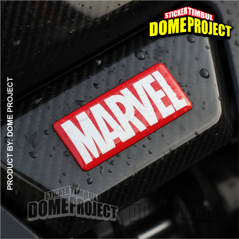 MARVEL RAISED สติ๊กเกอร์ยืดหยุ่นกันน้ํา RESIN EMBLEM