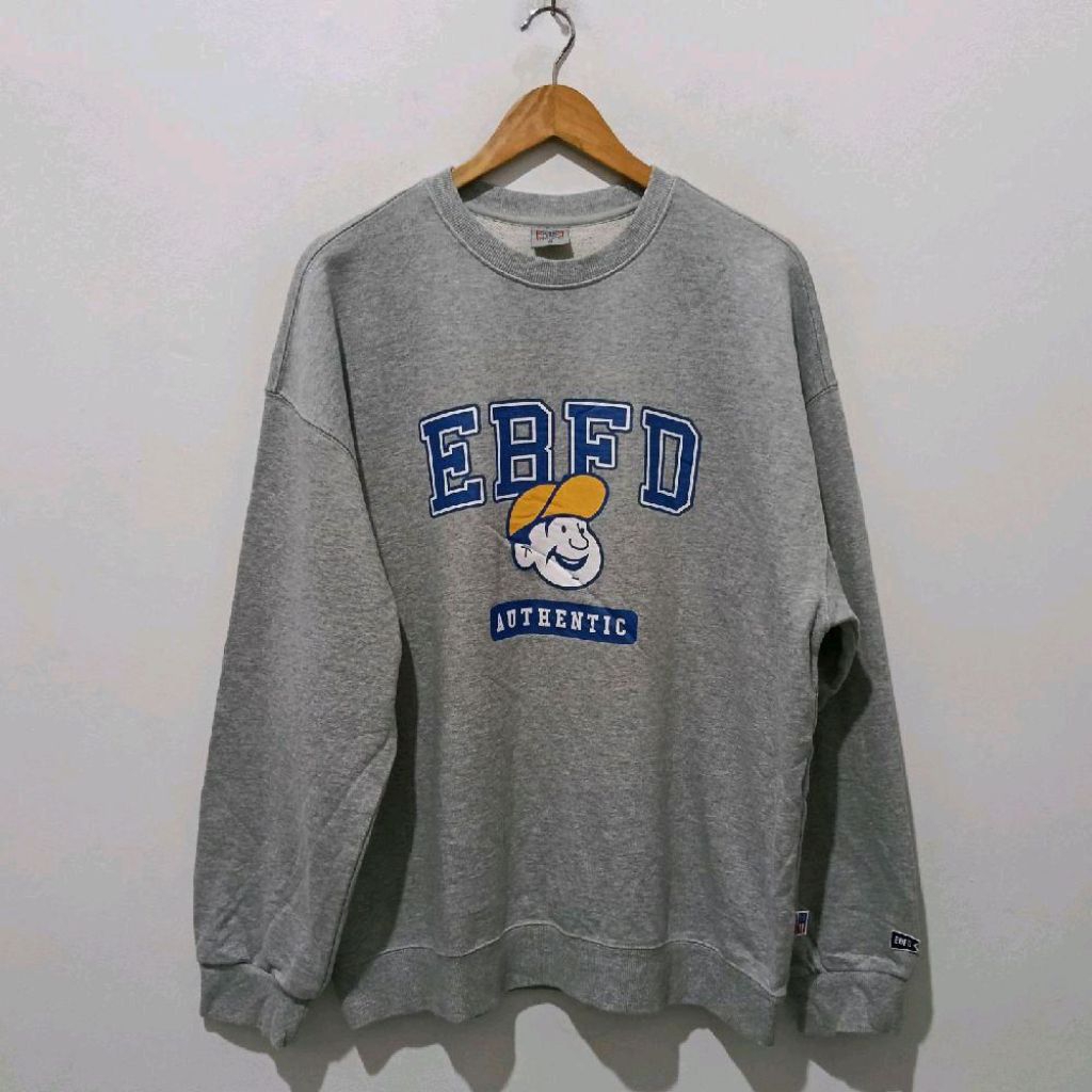 EBFD เสื้อสเวตเตอร์ผ้าสักหลาด Ebbets Field ของแท้