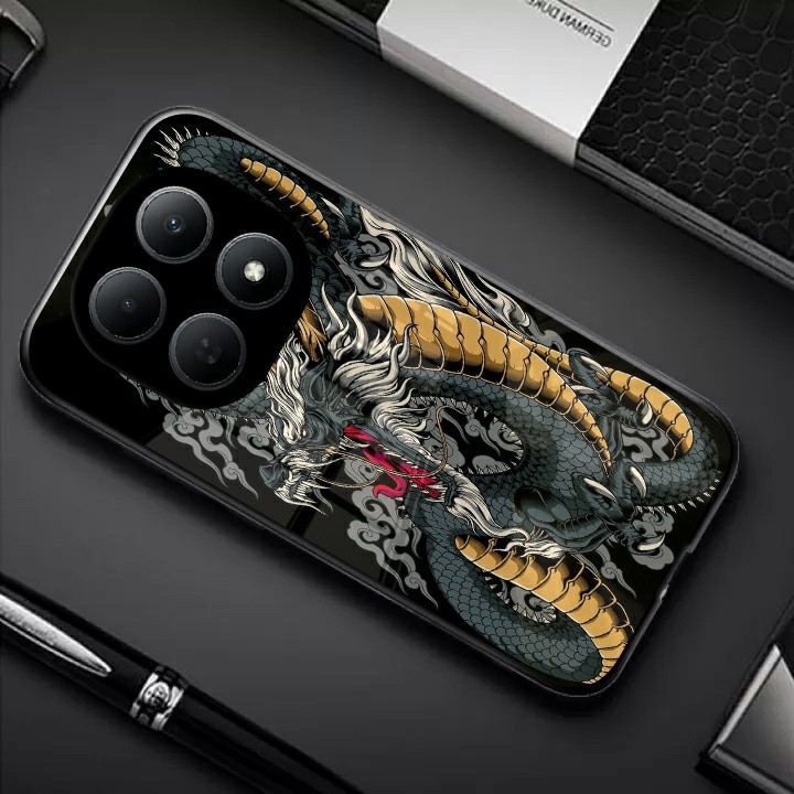 เคสกระจกเคลือบเงาเข้ากันได้กับ POCO M8 5G POCO M8 PRO ปลอกล่าสุด - Cool and Cool Glossy Glass SoftCa