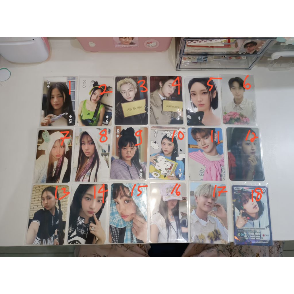 (ตรวจสอบคําอธิบาย) photocard ehypen อย่างเป็นทางการ, กางเกงยีนส์ใหม่, nct, sntown, zb1