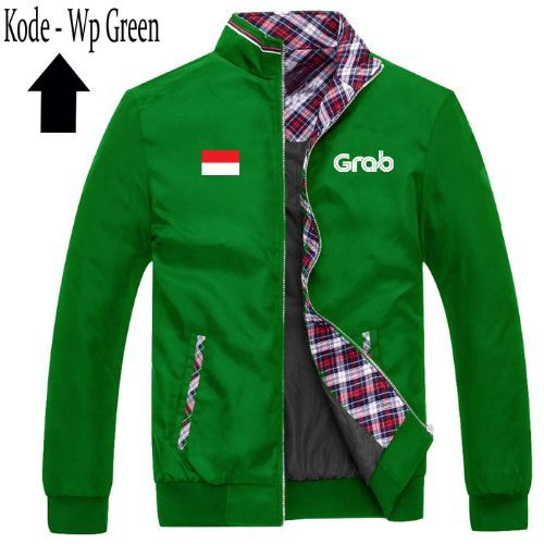 GRAB Bomber Jacket, Mens driver Jacket, Batik Vest Hiking Jacket
