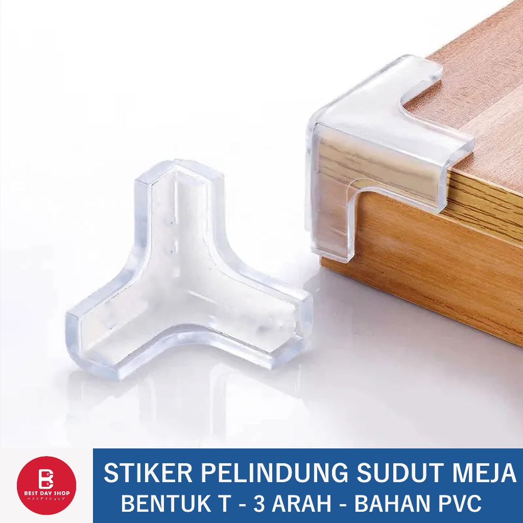 4 ชิ้น 3-WAY PVC TABLE CORNER PROTECTORS / TABLE CORNER PROTECTORS STICKERS PROTECT CHILDREN จาก SHA