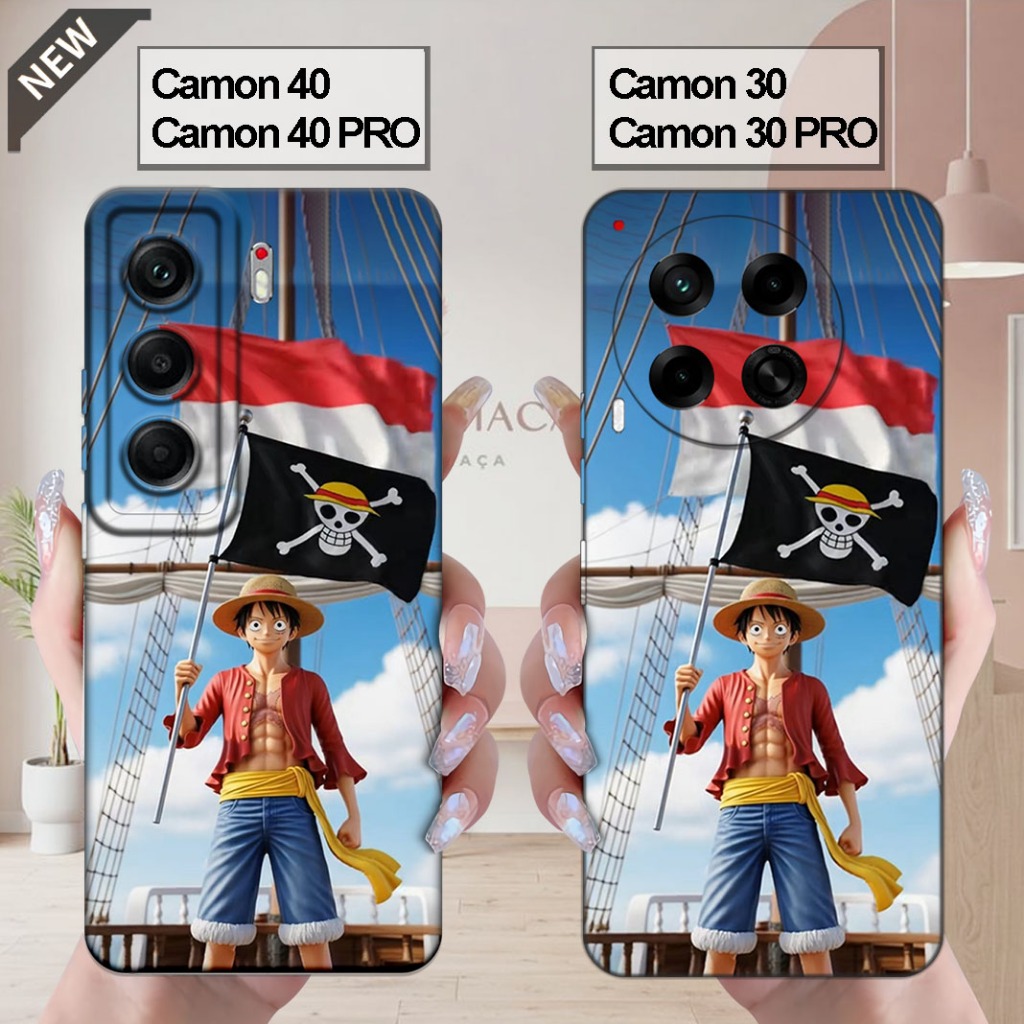 เคส Tecno CAMON 40 | CAMON 40 Pro _เคส CAMON 30 | CAMON 30 PRO - ปลอกสีดําใสยืดหยุ่น