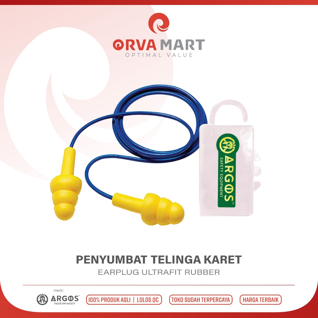 ปลั๊กหูปลั๊กอุดหูแบบ Ultrafit พร้อมกล่องลดเสียงรบกวนสําหรับอุตสาหกรรม ARGOS