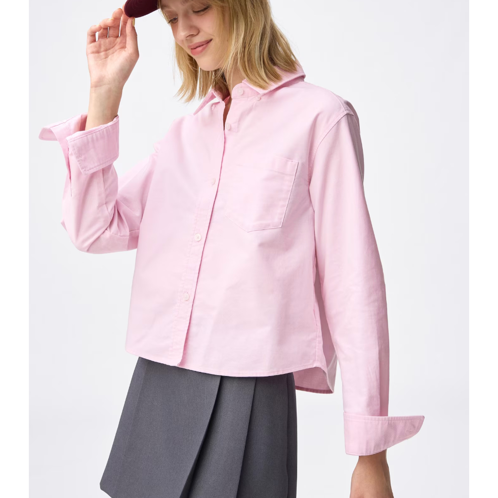 KEMEJA GU Womens Shirt/Oxford Short Shirt