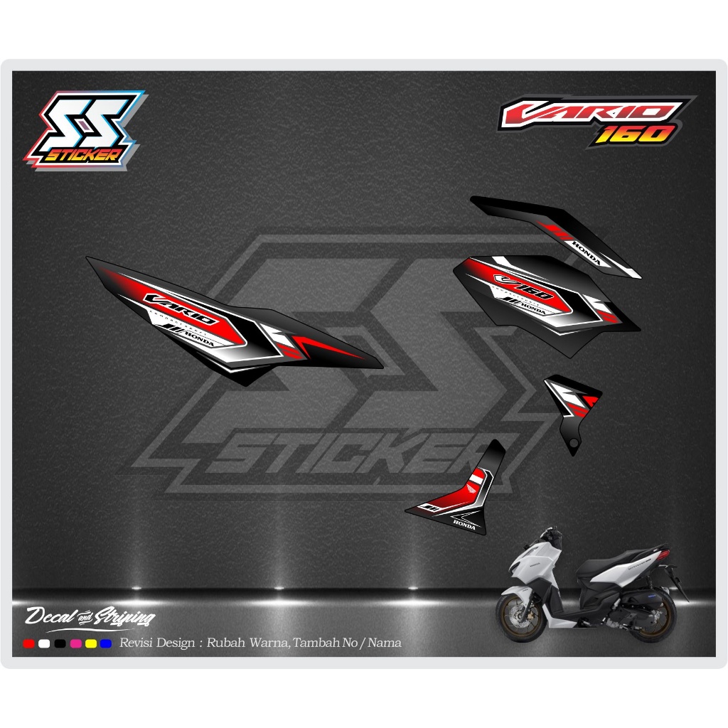 ใหม่ VARIO 160 DS 03 สติ๊กเกอร์มอเตอร์ไซค์