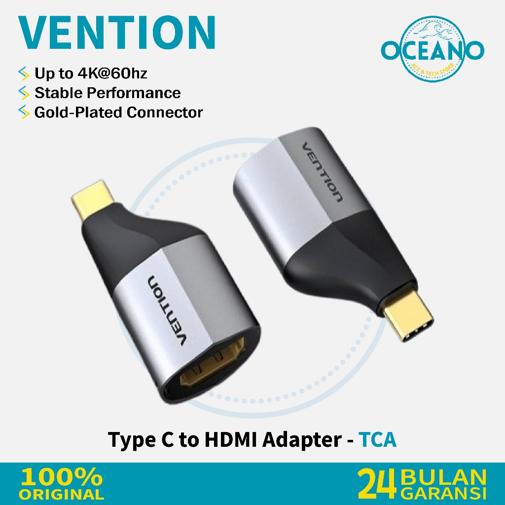 Vention Adapter Alloy Type-C to HDMI 2.0 Converter 4K/60Hz HDR 3D - TCAH0