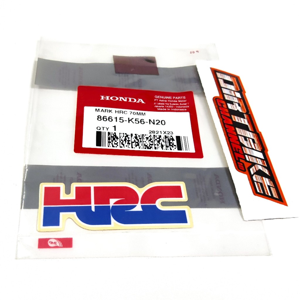 HRC STICKER อุปกรณ์เสริมถัง Body Fender หมวกกันน็อค HONDA CRF CBR SONIC GL GSX VARIO BEAT PCX ADV