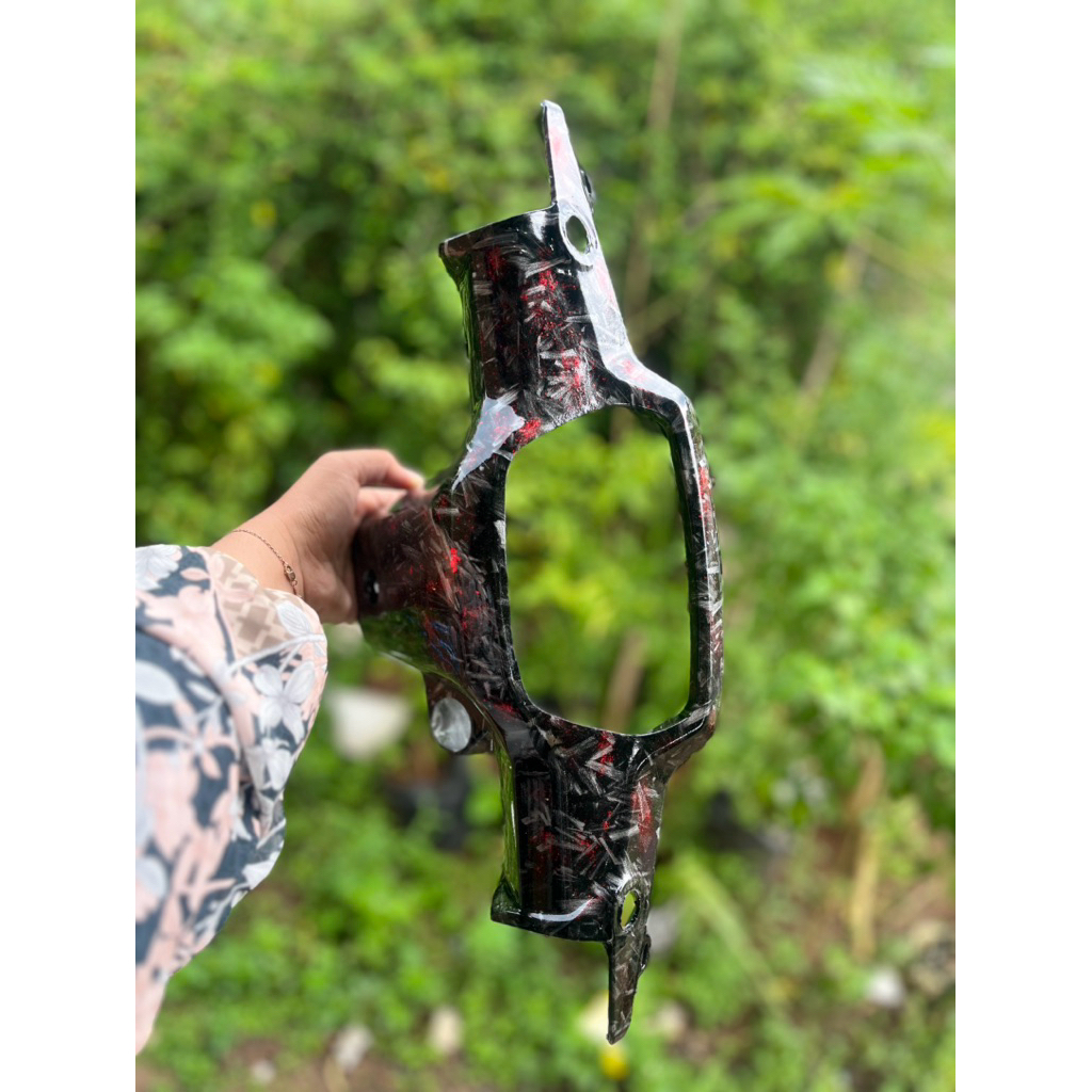 MERAH Batok Grand Astrea Carbon Forged Red - Motorcycle Batok Grand Astrea Carbon Forged Red Red