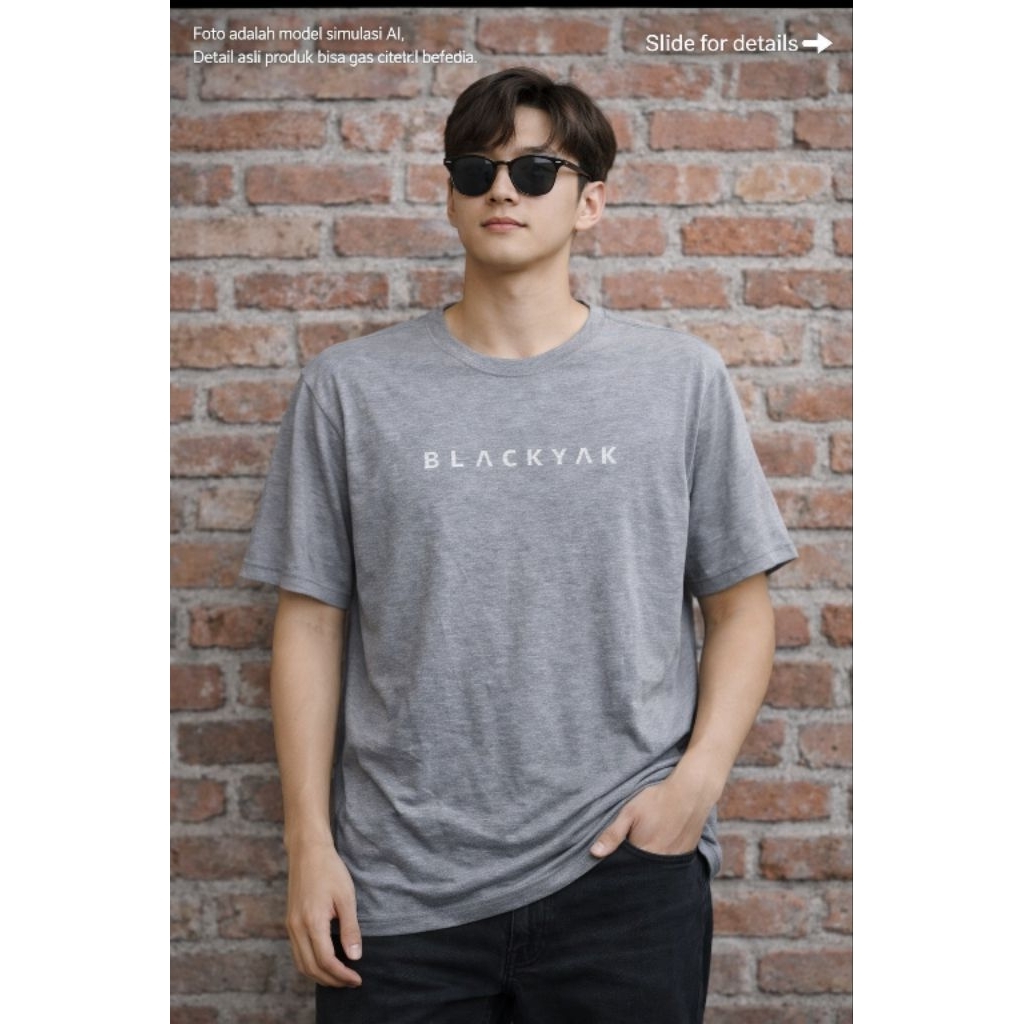 เสื้อยืด BLACKY*K 0R1 ไซส์ M over (P65 x L54)