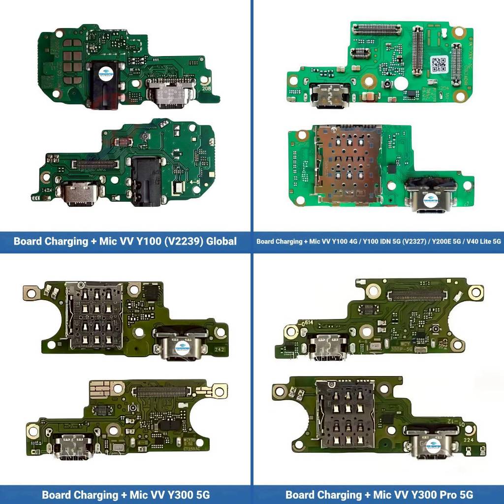 แท่นชาร์จ + แท่นชาร์จ + ไมค์ Vivo Y100 (V2239) Global - Y100 4G - Y100 IDN 5G (V2327) - Y200E 5G - V