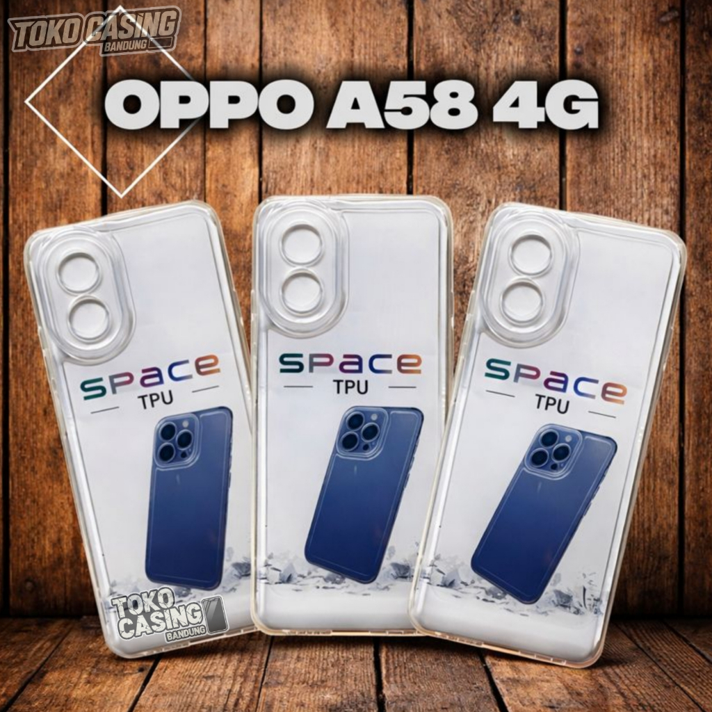 Oppo A58 4G Clear Case (CPH2577) เคสธรรมดา