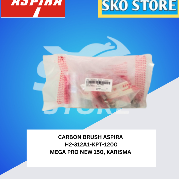 แปรงคาร์บอน H2-312A1-KPT-1200 ASPIRA Colboster MEGA PRO NEW 150, KARISMA Original