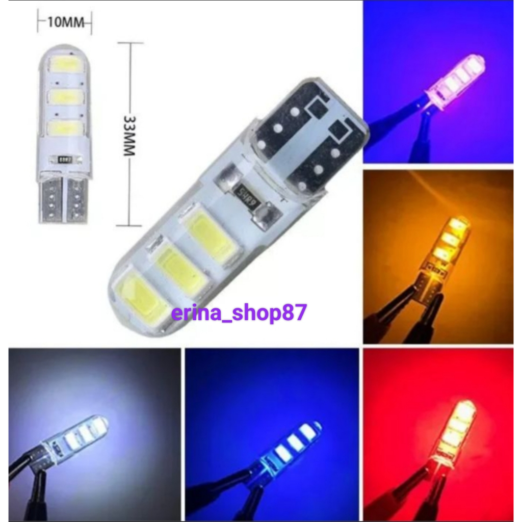 MATA WHOLESALE ราคาซ้าย & RIGHT TURN LIGHT BULB 1 ชุด JELLY LED รุ่น 6 EYES 12VOLT TURN SILENT LIGHT