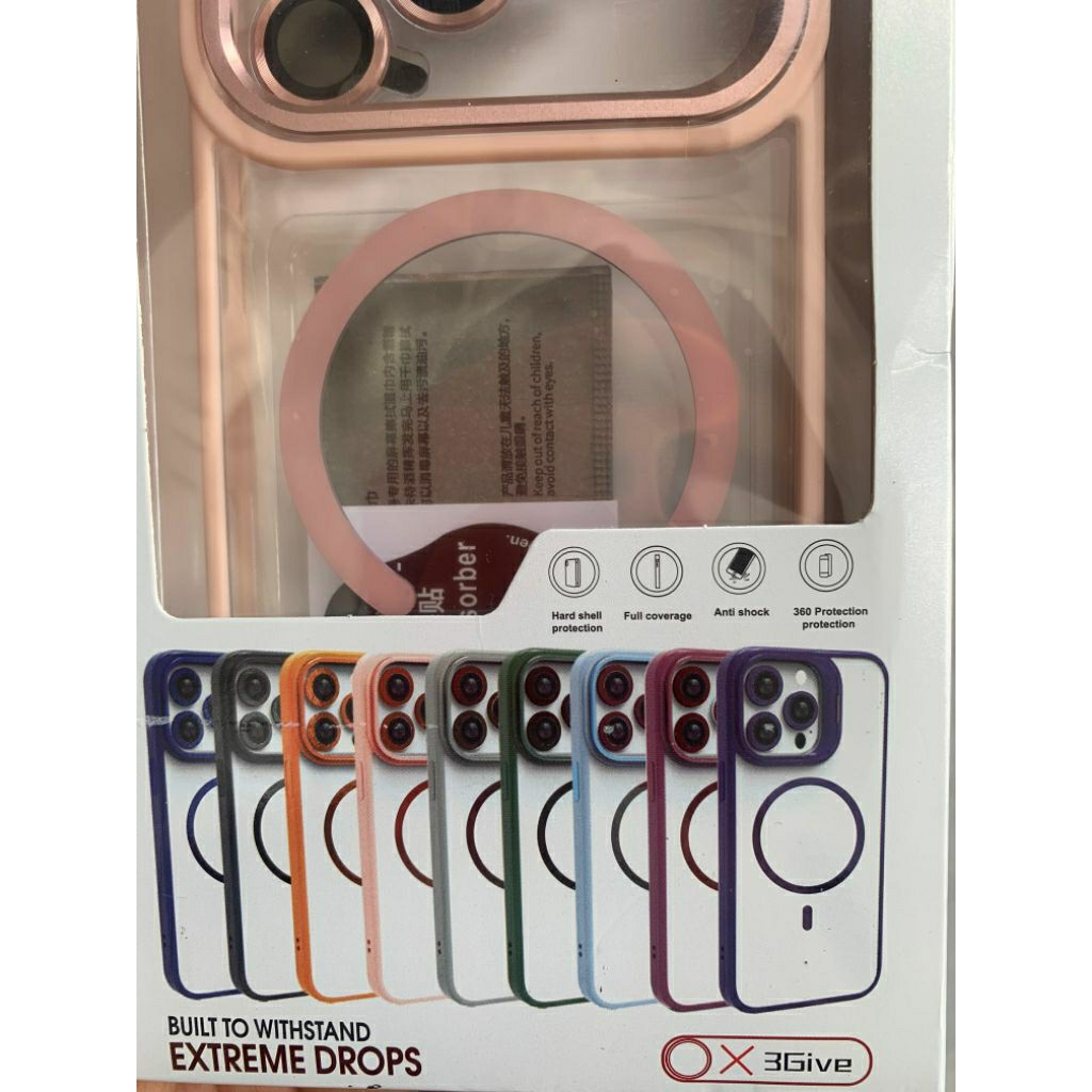 เคสป้องกันโทรศัพท์ขาตั้ง HP Magsafe + วงแหวนกล้อง