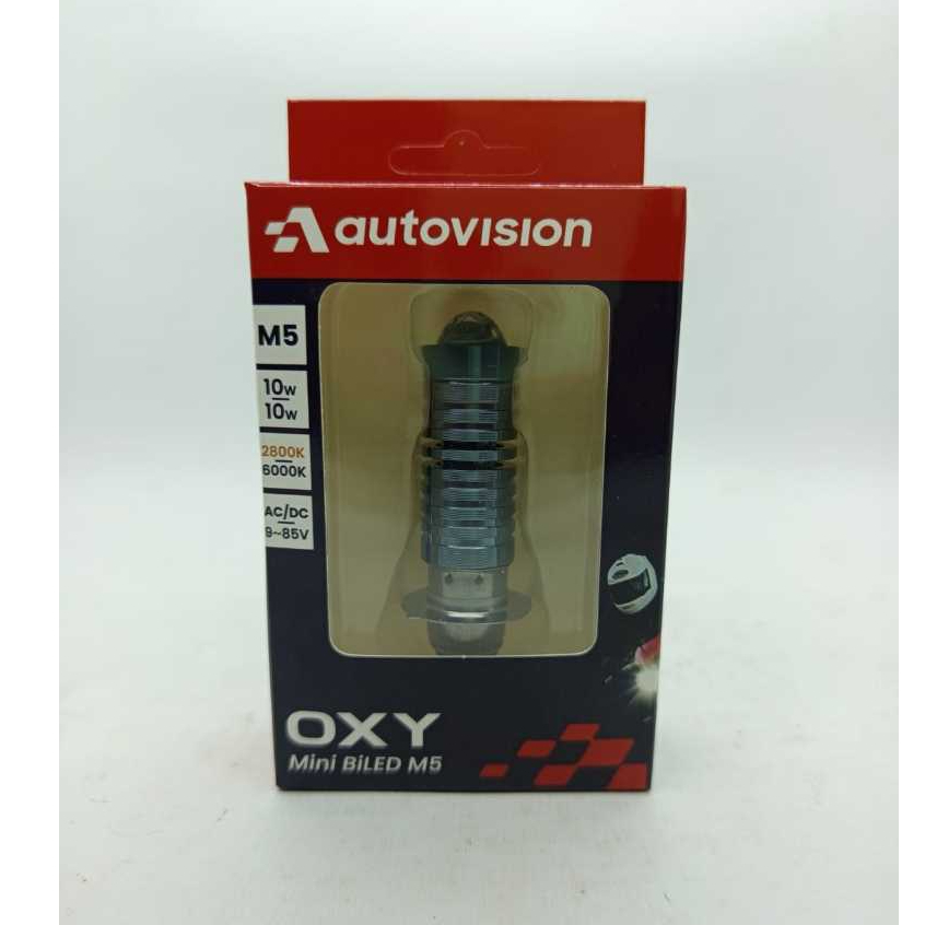 MINI BILED OXY M5 H2 H6 T19 9-85V AC/DC 10/10W 6000K/2800K 1 FOOT ORIGINAL AUTOVISION