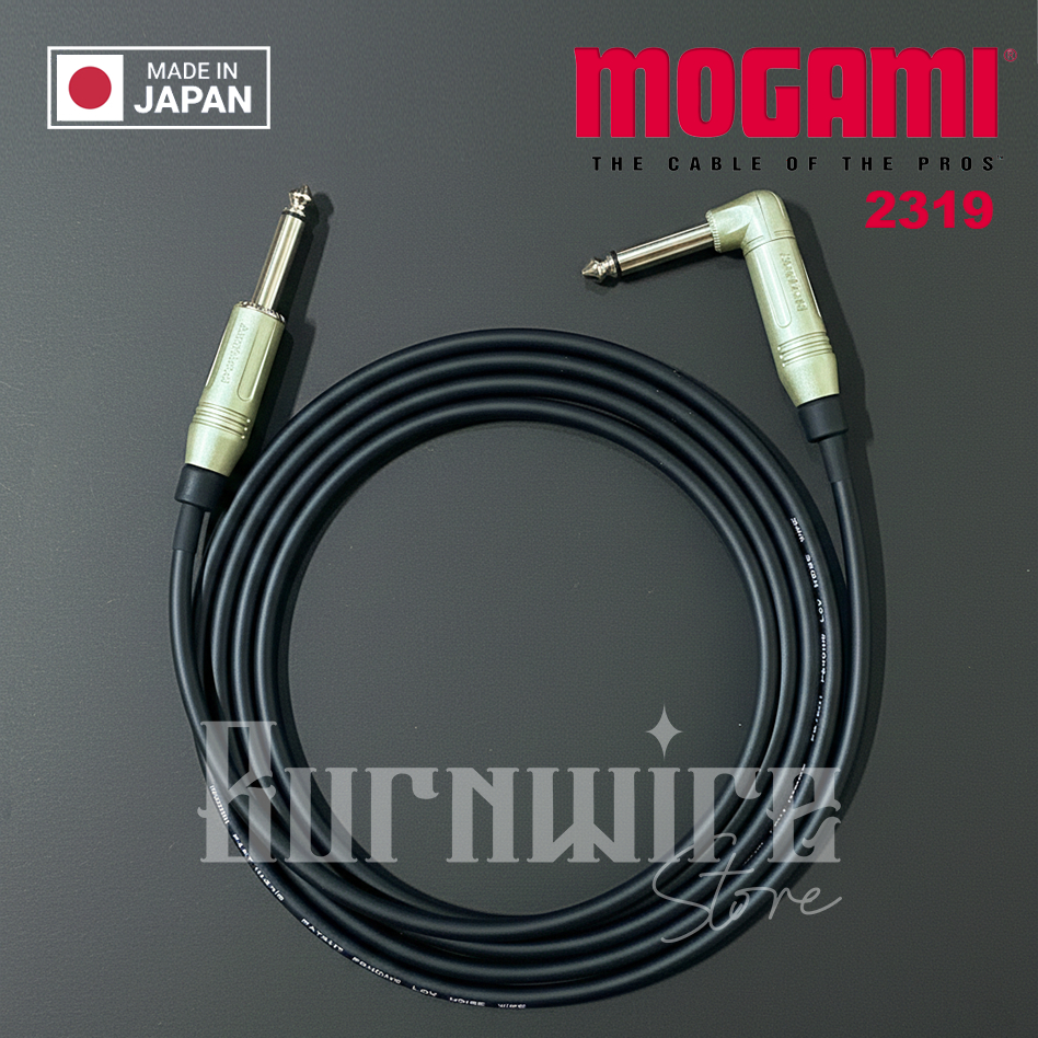 MOGAMI 2319 สายเครื่องมือกีตาร์ + AMPHENOL L ถึงตรง